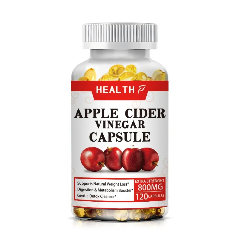 Organic Apple Cider Vinegar Capsules Healthy Weight Management Digestion Detox & Immune Soothes Gas & Bloating Food