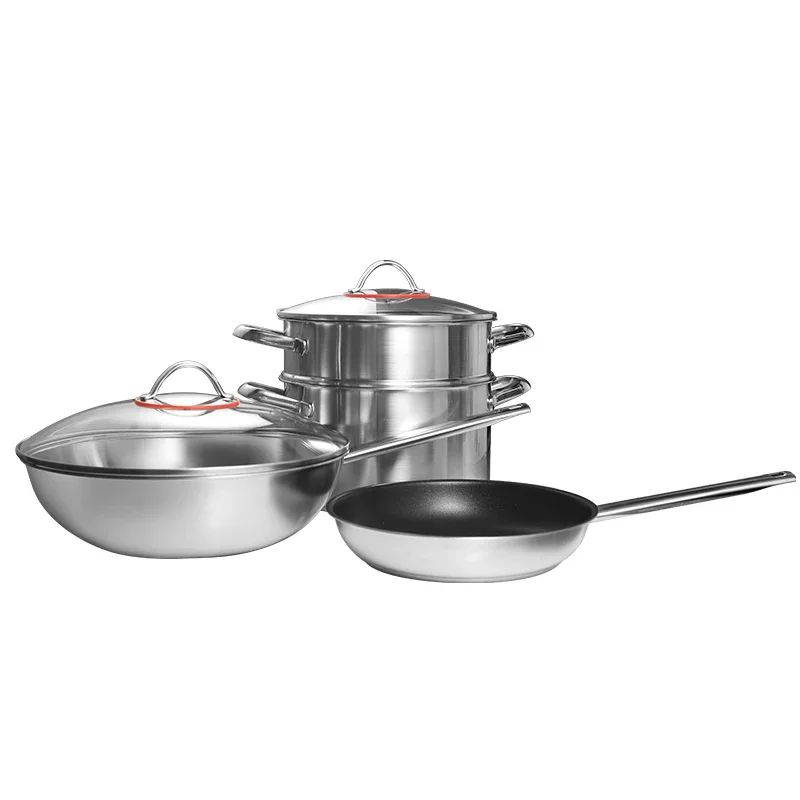 

High Quality 18/10 Stainless Steel Cookware Set Kitchen Pots and Pans for Cooking