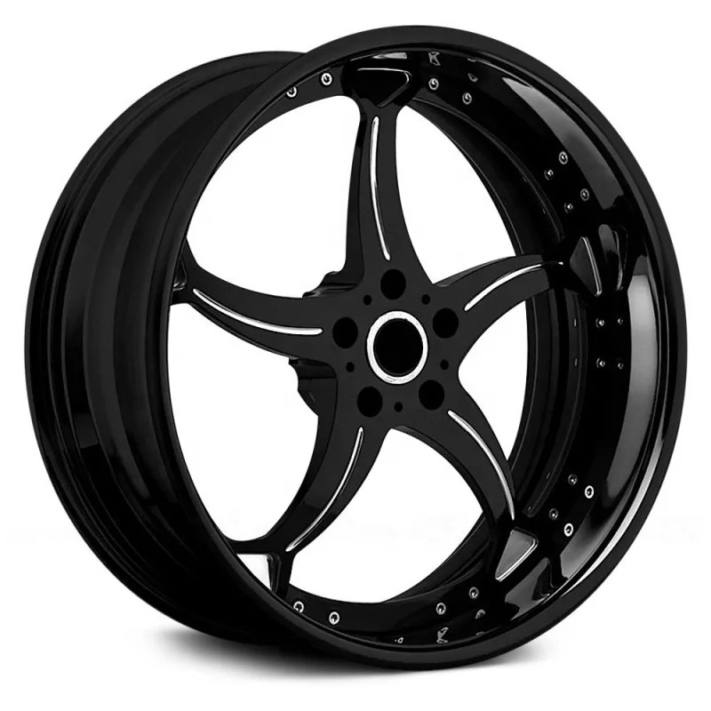 Two Piece Forged Wheel Custom 6061-T6 15 16 17 18 19 20 21 22 Inch 5x112 5x114.3 5x120 Wheel Rim for Bestune B30 B50 B70 X40 X80