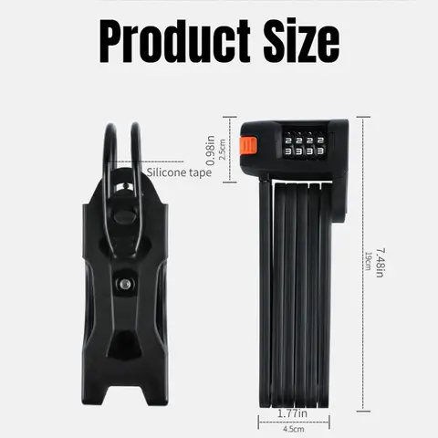 8 best sales hopfällbart cykellås - №5