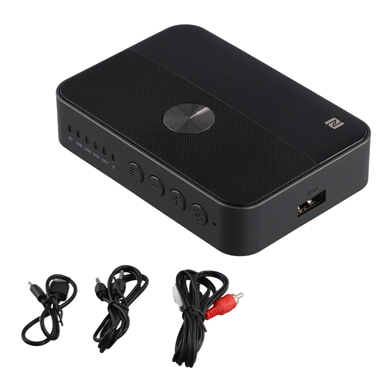 

2 In 1NFC Bluetooth 5.3 Receiver And Transmitter 3.5Mm Aux Coaxial Optical Digital To Analog Audio Adapter