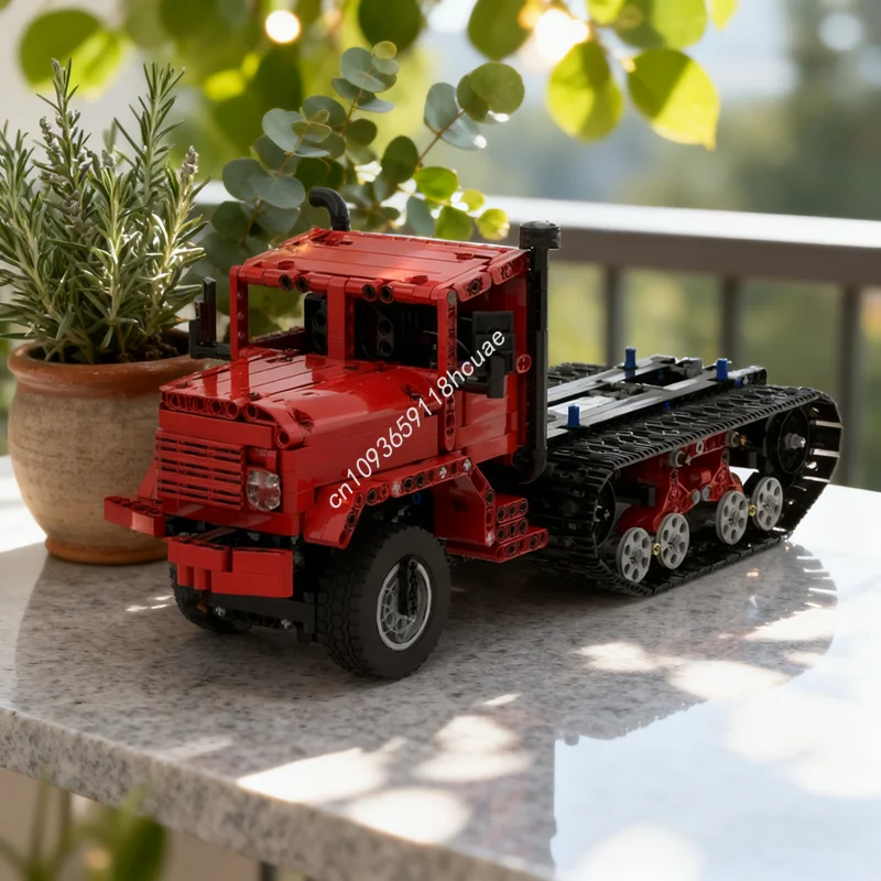 

1275 шт. MOC Halftrack шасси техническая модель строительные блоки строительные рождественский подарок DIY творческая идея игрушки образование