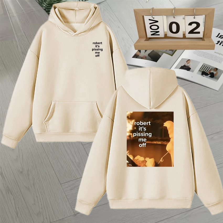 ماركوس الدودة روبرت ميمي بلوزات مطبوعة على الوجهين للرجال والنساء الصوف موضة شعبية هوديس الخريف الشتاء البلوفرات #5