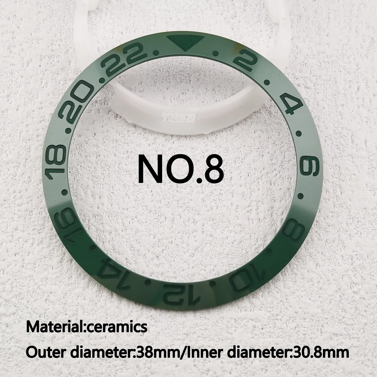 38mm GMT Red Blue Purple Black Green GMT  Ceramic Bezel Sloping Diving Watch Insert Watch Replace Watch Bezel Inserts Ring