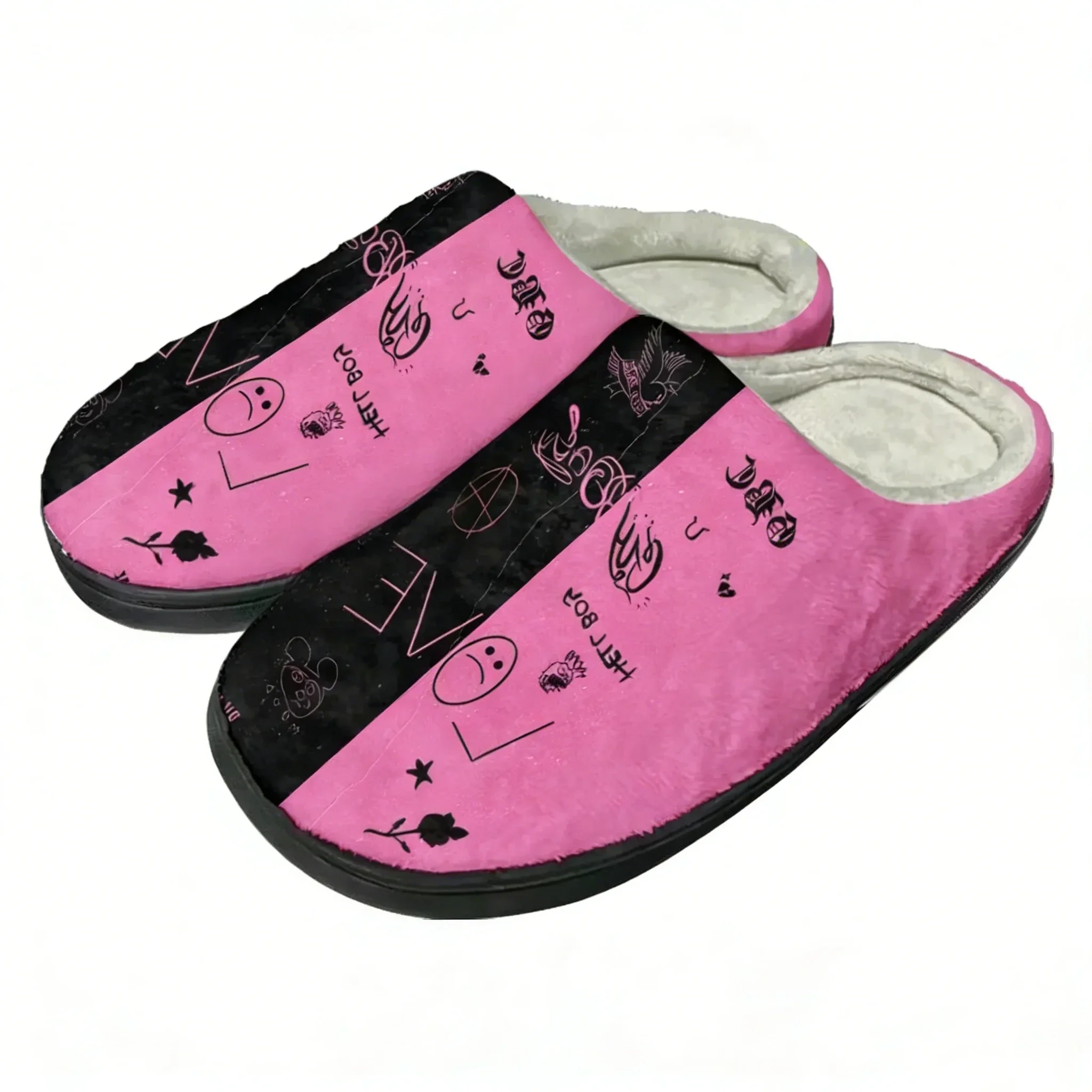 

Hot Hip Hop Rapper Lil Peep Home Cotton Custom Slippers Sandals Plush Bedroom Casual Keep Warm Mens Womens Shoe Thermal Slipper