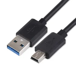 Kabel Mini USB 3A do szybkiego ładowania danych do samochodowego rejestratora DVR GPS Aparat cyfrowy HDD MP3 Odtwarzacz MP4 Akcesoria do telefonów komórkowych