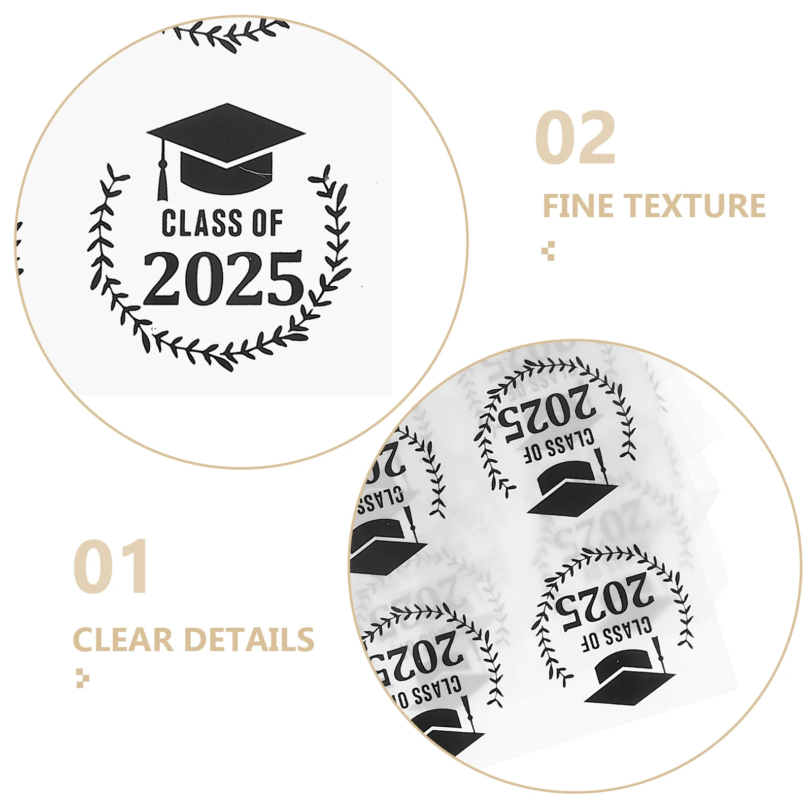 120 pegatinas de temporada de graduación, decoraciones autoadhesivas de Material PET para jardín de infantes