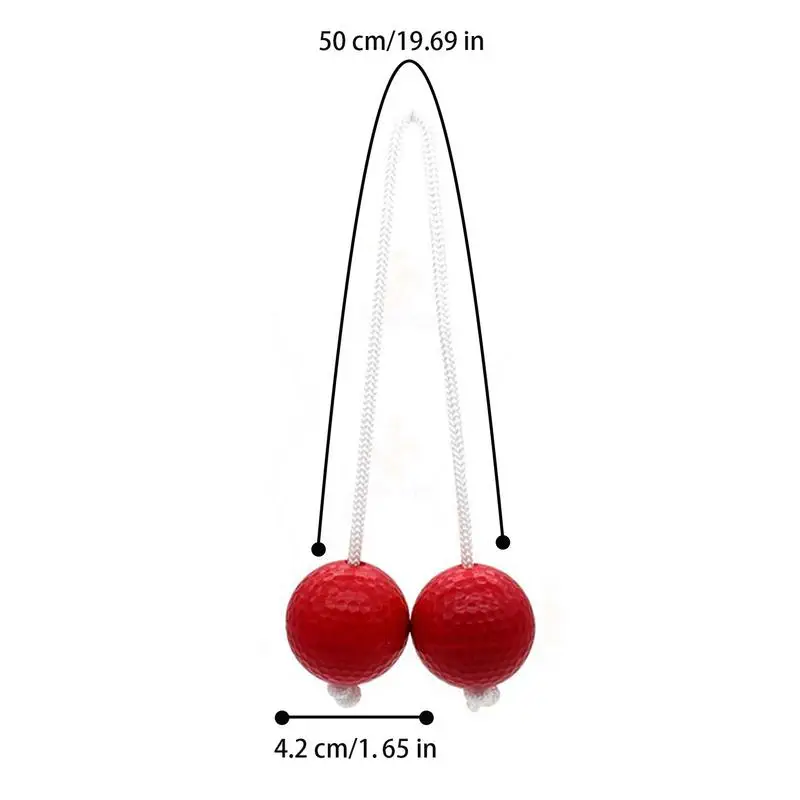 Set di palline per lancio di scale di 6 palline per pratica di golf a scala Interazione genitore-figlio Strumento di esercizi portatile per società di attività all'aperto