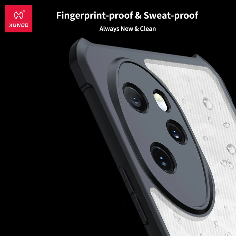 Xundd For Honor 100 Case For Honor 100 Pro Anti-Fingerprint Airbags Shockproof Shell Enhanced Screen Protection Magnetic Case