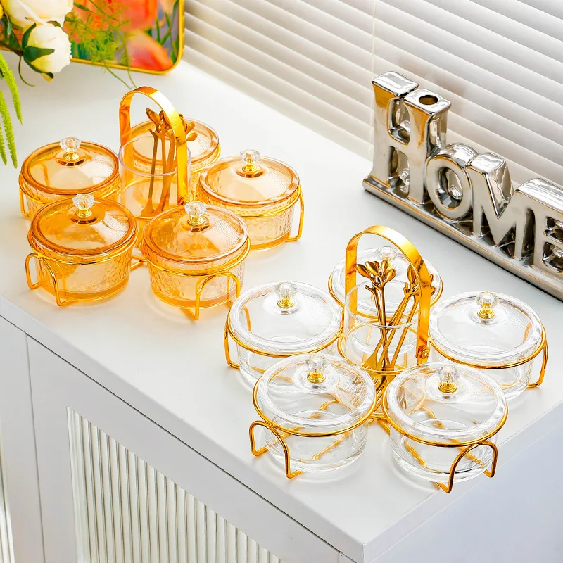 

Прозрачное круглое стеклянное блюдо с отделением, сухофрукты, закуски, десертная тарелка, поднос для фруктов с пластиковой крышкой