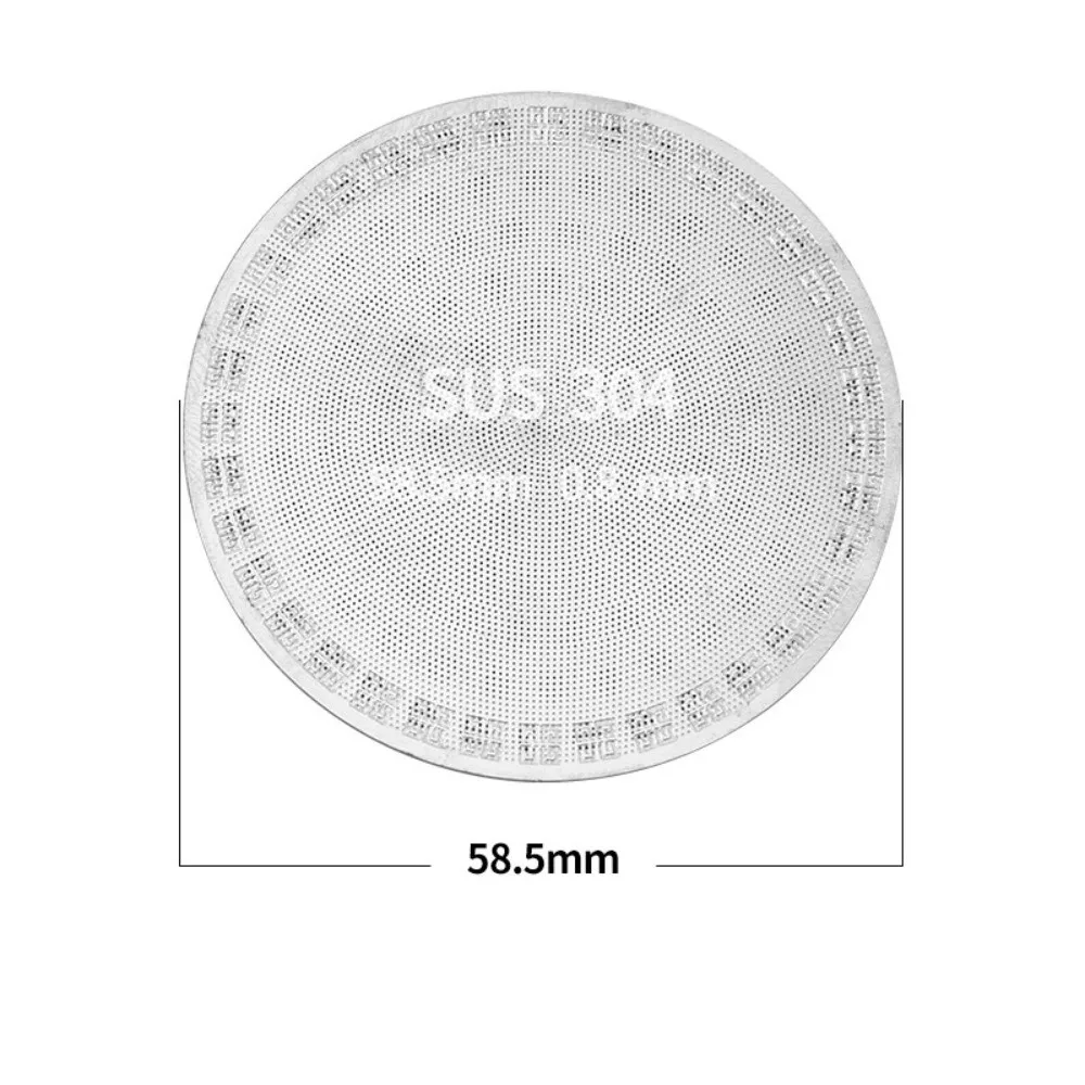 Durable 51/53/58.5 mm Coffee Puck Screen Reusable Stainless Steel Coffee Filter Double Layer Espresso Accessory