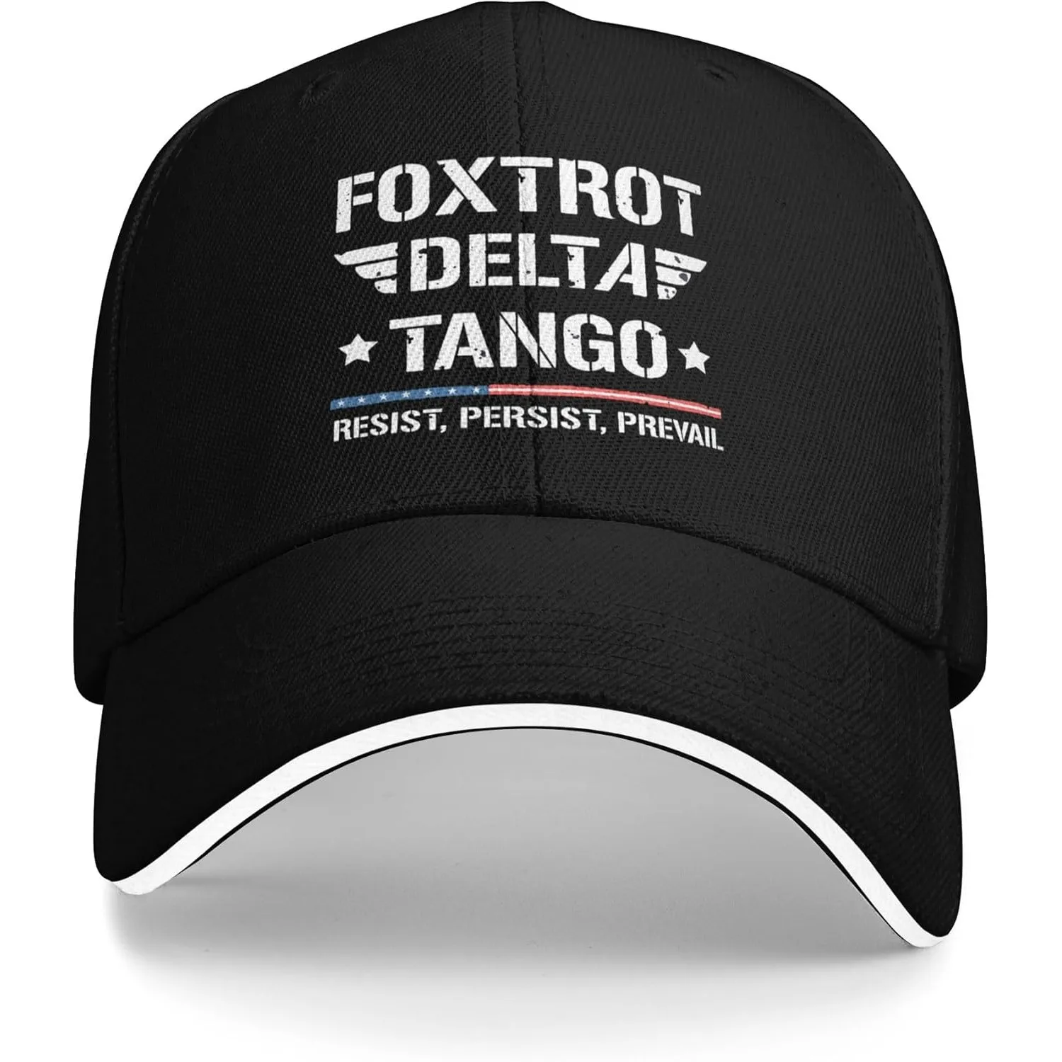 Casquette de baseball Foxtrot Delta Tango FDT Resist Persist Prevail, chapeau décontracté réglable en polyester
