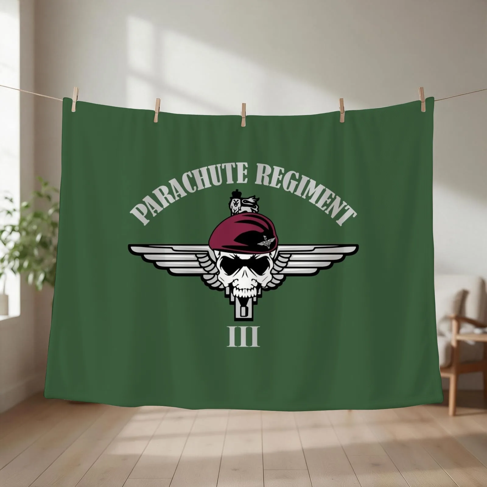 Parachute Regiment - 3rd Battalion (3 PARA) Throw Blanket couch cozy soft plush fuzzy picnic outdoor blanket