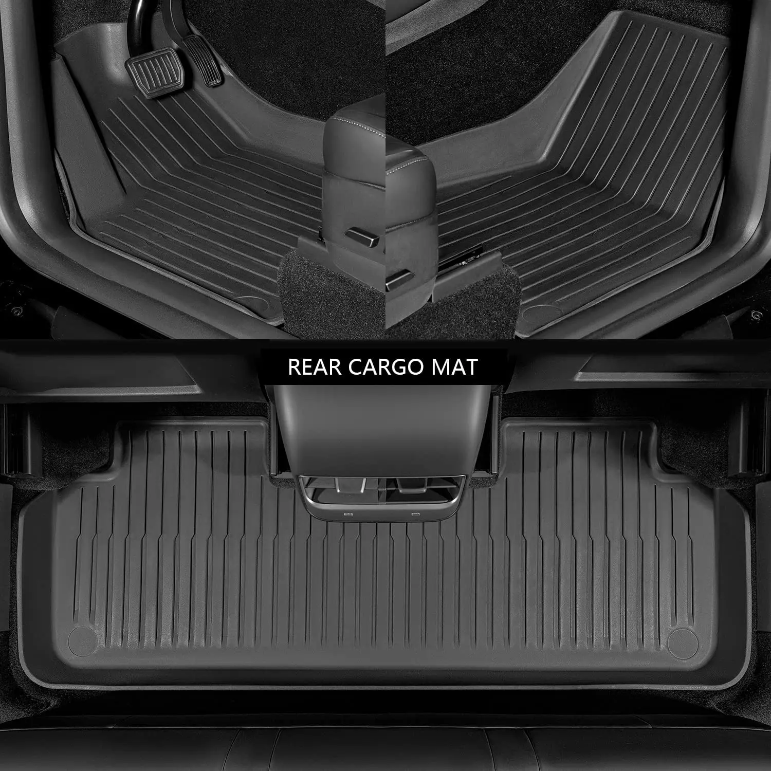 الليتشي الحبوب/حبوب الأرز مجموعة كاملة 3D الحصير سيارة ل تسلا نموذج X 6 مقعد الكلمة حصيرة مخصصة سيارة السجاد فرش داخلي للسيارات والشاحنات