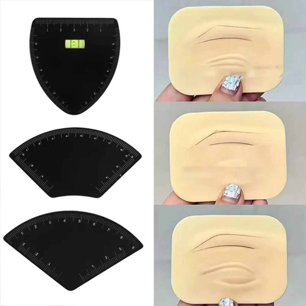 جديد سريع رسم الحاجب رسم الحاجب تصميم حاكم قابلة لإعادة الاستخدام تشكيل ماكياج رسم دليل حاكم الجمال أداة للمبتدئين