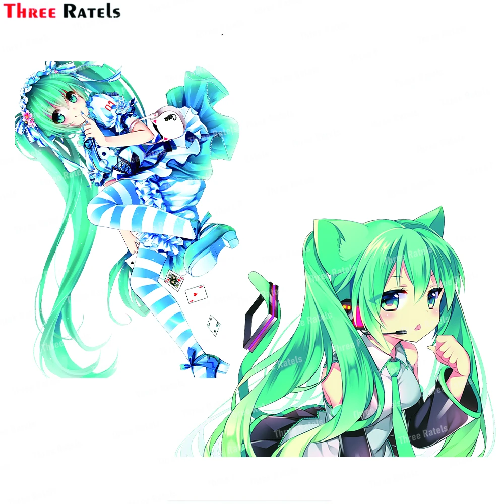 

Three Ratels J265 Miku Stickers And Decals For Car Styling Decoration Auto Accessories Vinyl Material