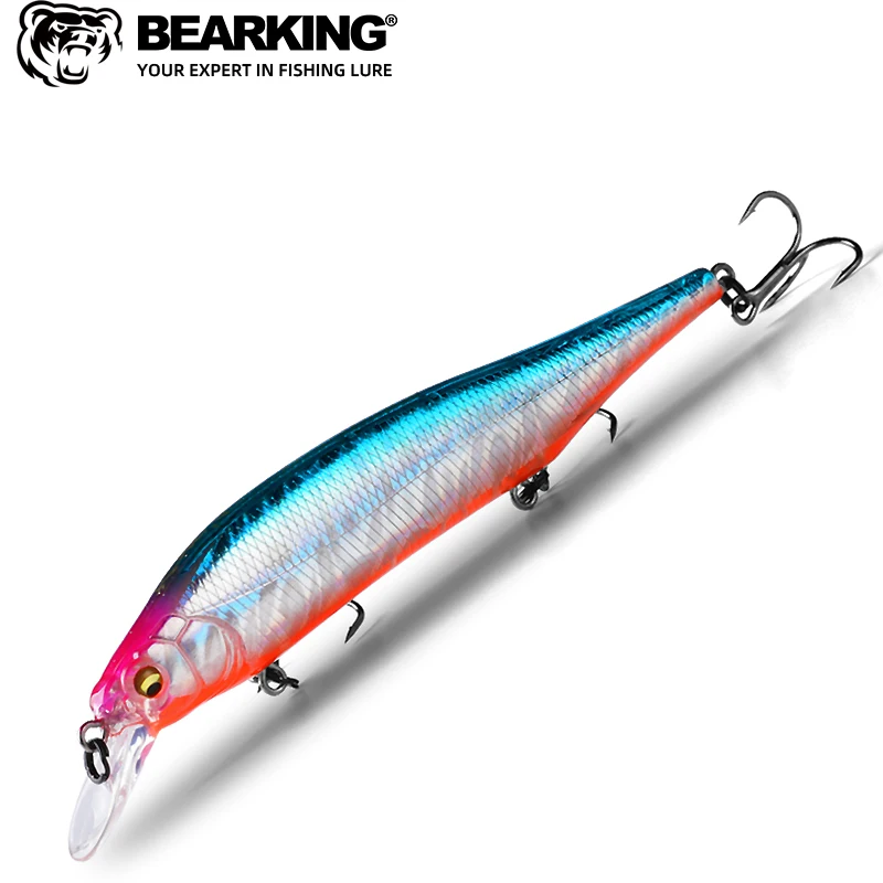 BEARKING Tungsten weight system Top fishing lures minnow crank wobbler quality fishing tackle hooks for 115mm 15g