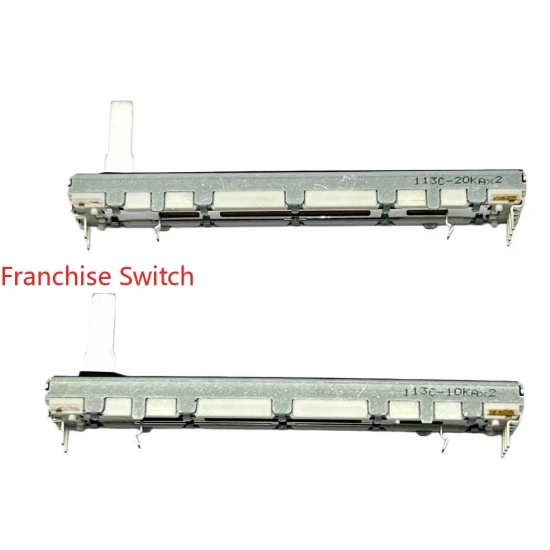 

5PCS RS60112A600N double straight slip potentiometer A10K shaft length 15MM with leather dust-proof