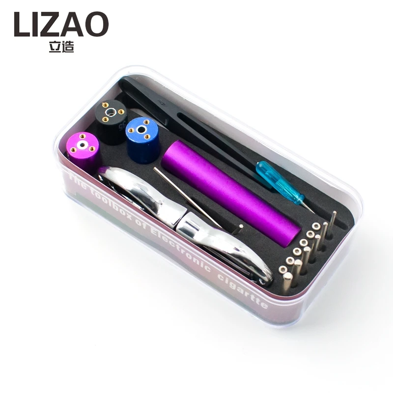 DIY Heating Wire Winding Tool Kit Complete Set With Winding Rod, Pliers, Screwdriver For Electronic Cigarette Coil Building