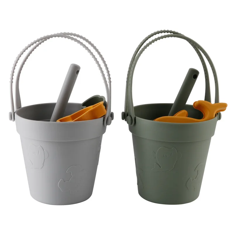 Silikon-Eimer für Strandspielzeug für Kinder