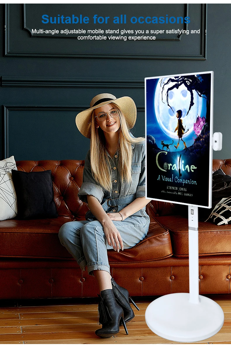 Fabrik Direktverkauf Android 32 Zoll Berührbarer Smart TV Lange Arbeitszeit Batterie Tragbare Smart Touch Screen Display