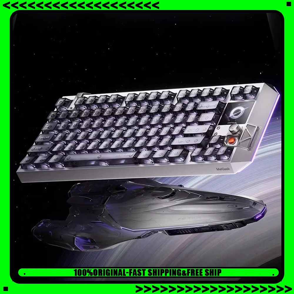 

MelGeek Singularity Series Esports Keyboard MelGeek Optical UI Engine And High Brush OLED Screen Wired Keyboard Pc Accessories