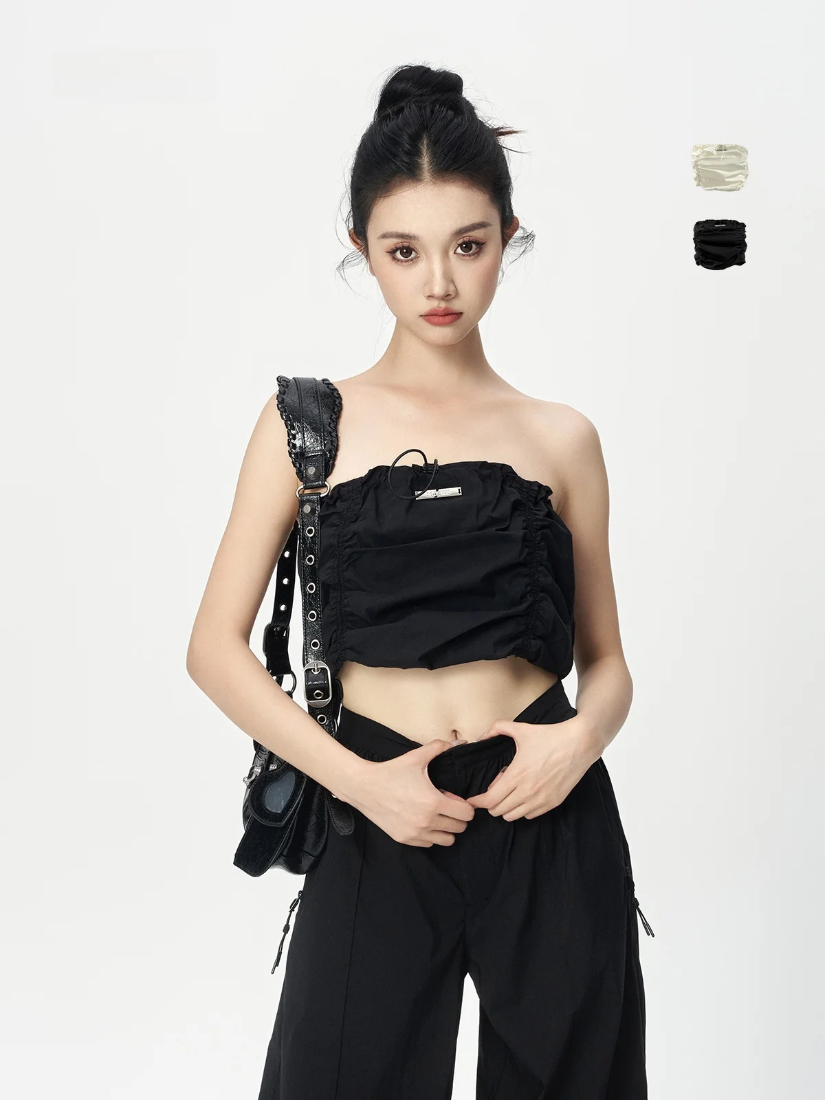 

Женский рабочий жилет 6DEWS Svel Wrap Chest Vest, непрозрачный, складной, однотонный, из хлопка, нейлона и спандекса