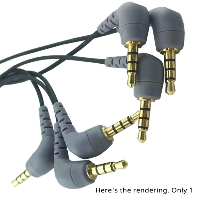 【B74A】3.5Mm To TRRS Microphone Cable Adaptor 3.5Mm Female TRRS Microphone Adapter For RODE Mic Camera Recording