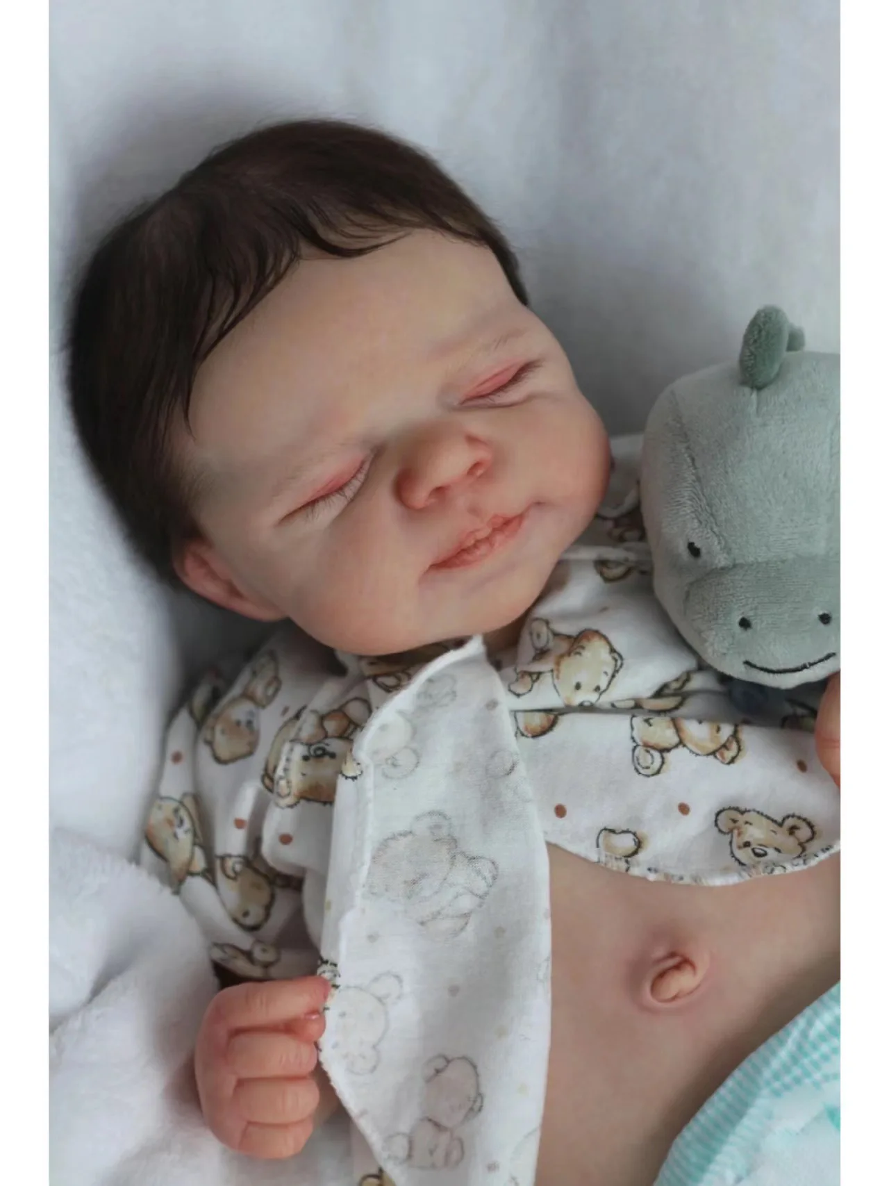 pascale 49 cm Reborn Baby Doll Full Silicone Realistic Baby Alive Lifelike Newborn Dolls Real Toddler Doll for Girls Gift Toys