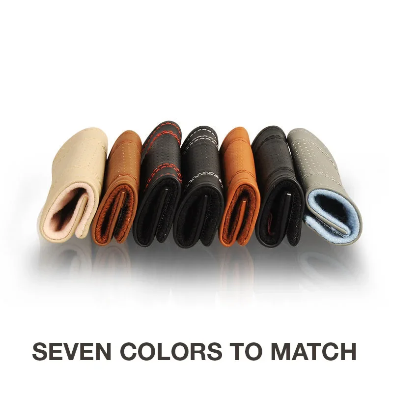 

1/2pc Car Roof Pull Handle Cover Breathable Non-slip Warm PU Leather Door Handle Protective Case Universal Auto Interior