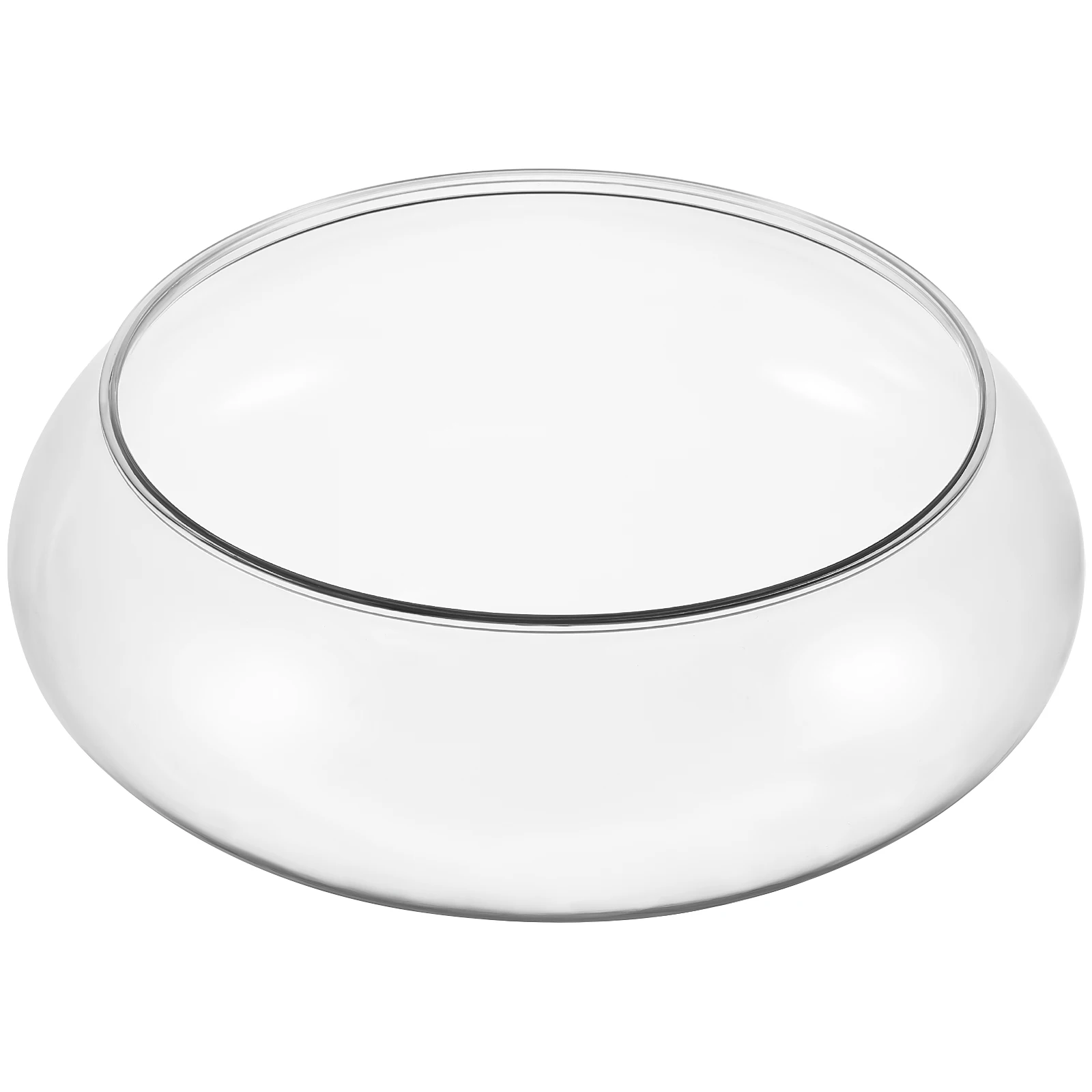 

Transparent Landscape Fish Tank 2800ml Small Betta Aquarium Desktop Office Starter Decor Round Mini Water Bowl Plastic Smooth