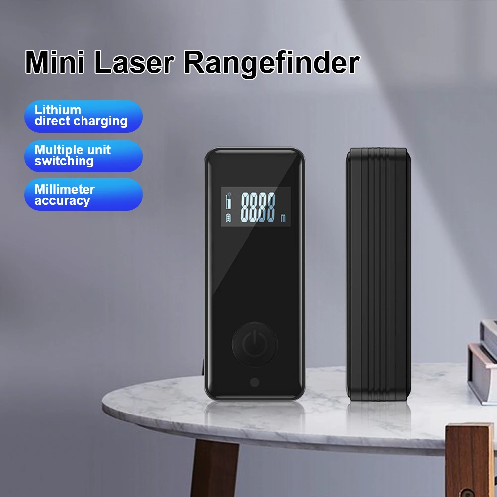 Mini inteligentny dalmierz laserowy 30M przenośny dalmierz laserowy z możliwością ładowania przez USB narzędzia zmierz dalmierz na podczerwień ręczny