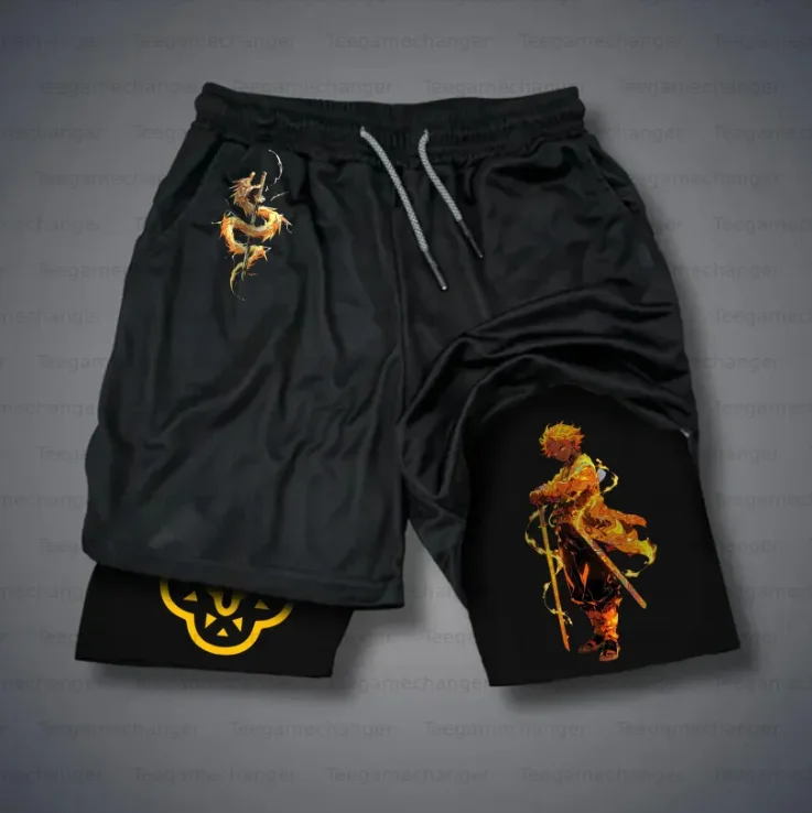 

Ghostblade Anime Series Project 2026, новые мужские и женские модные дышащие быстросохнущие шорты в стиле аниме