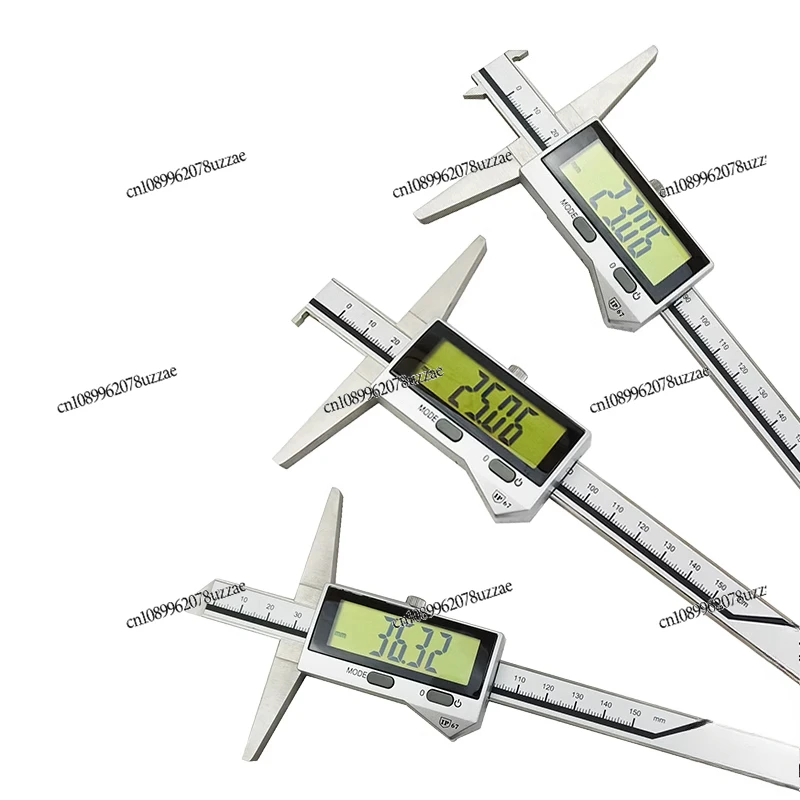 High-precision Electronic Stainless Steel Digital Depth Caliper Waterproof and Oil-proof Depth Gauge, Multi-purpose Depth Gauge