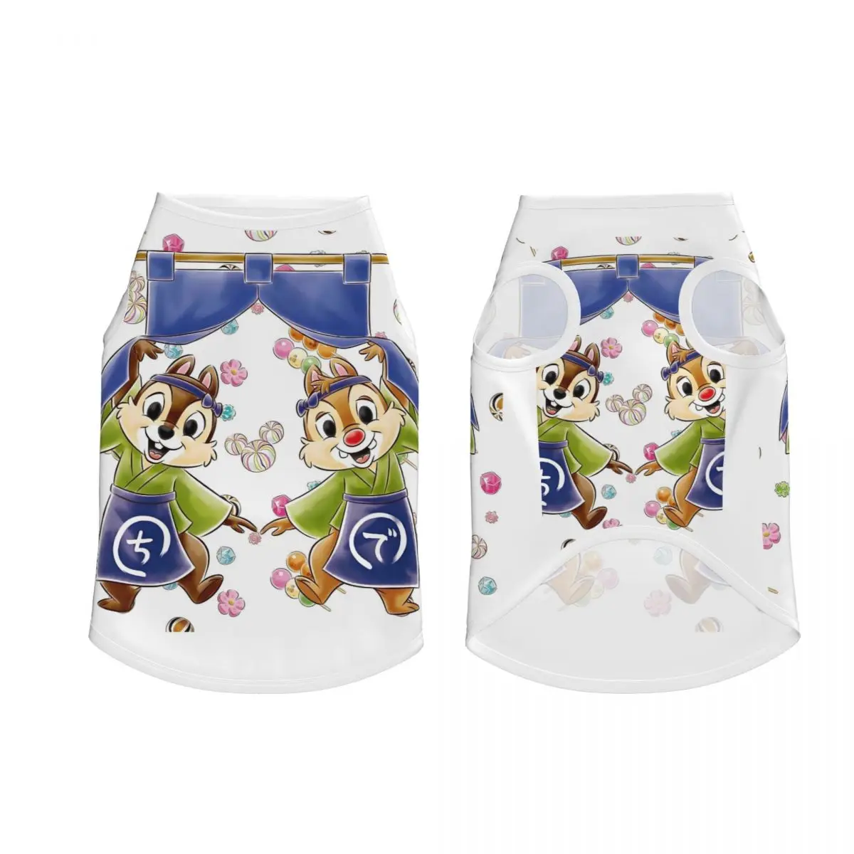 مخصص مضحك الكرتون رقاقة وديل سترات الحيوانات الأليفة جرو سترة للحيوانات الأليفة الكبيرة شبكة ملابس الحيوانات الأليفة زي الإمدادات #3