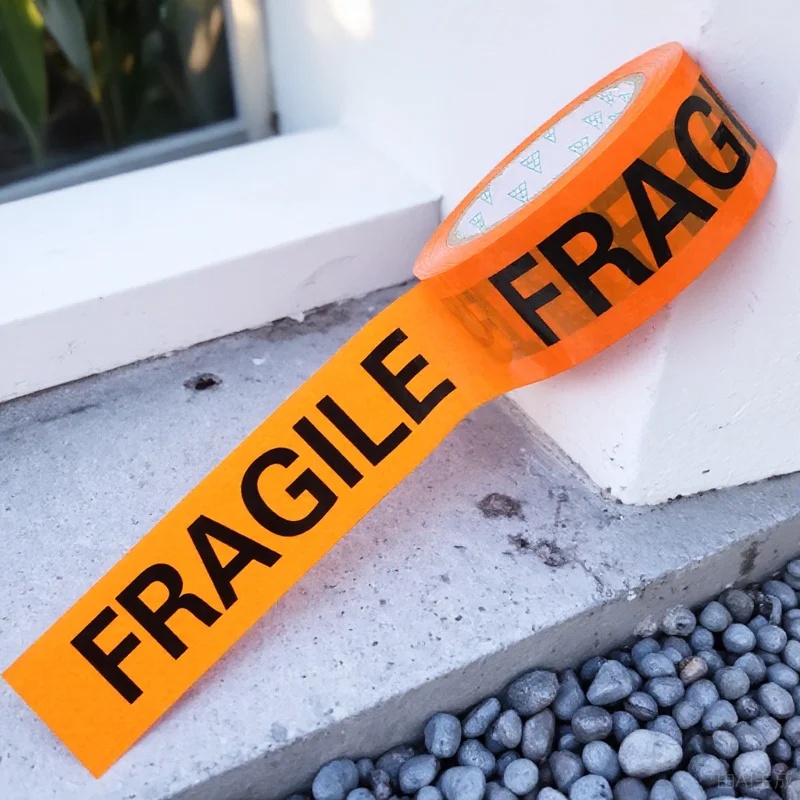 

1 Roll Fragile Warning Tape Strong Adhesive Shipping Tape for Packing Moving Boxes Durable Packing Supplies Small Business