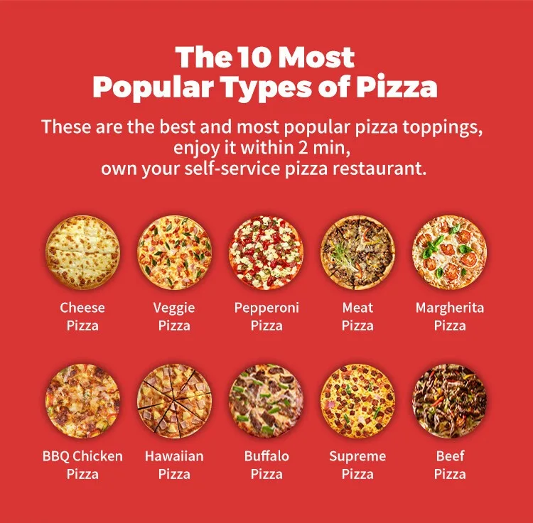 Distributore automatico di pizza Macchina self-service senza pilota commerciale