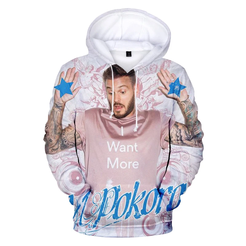 M.Pokora 3D Printed Hoodies Men Women Casual Oversized Pullover Matt Pokora Harajuku Streetwear Hoodies Oversized