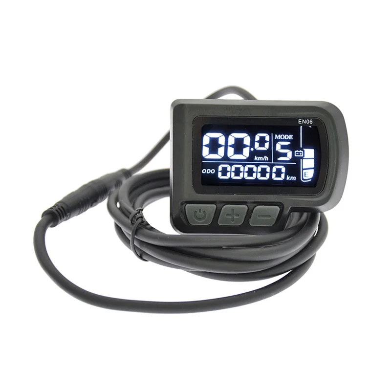 24V 36V 48V Electric Bicycle EN06 Display SM/Waterproof 5Pin Plug LCD Screen for Ebike Parts