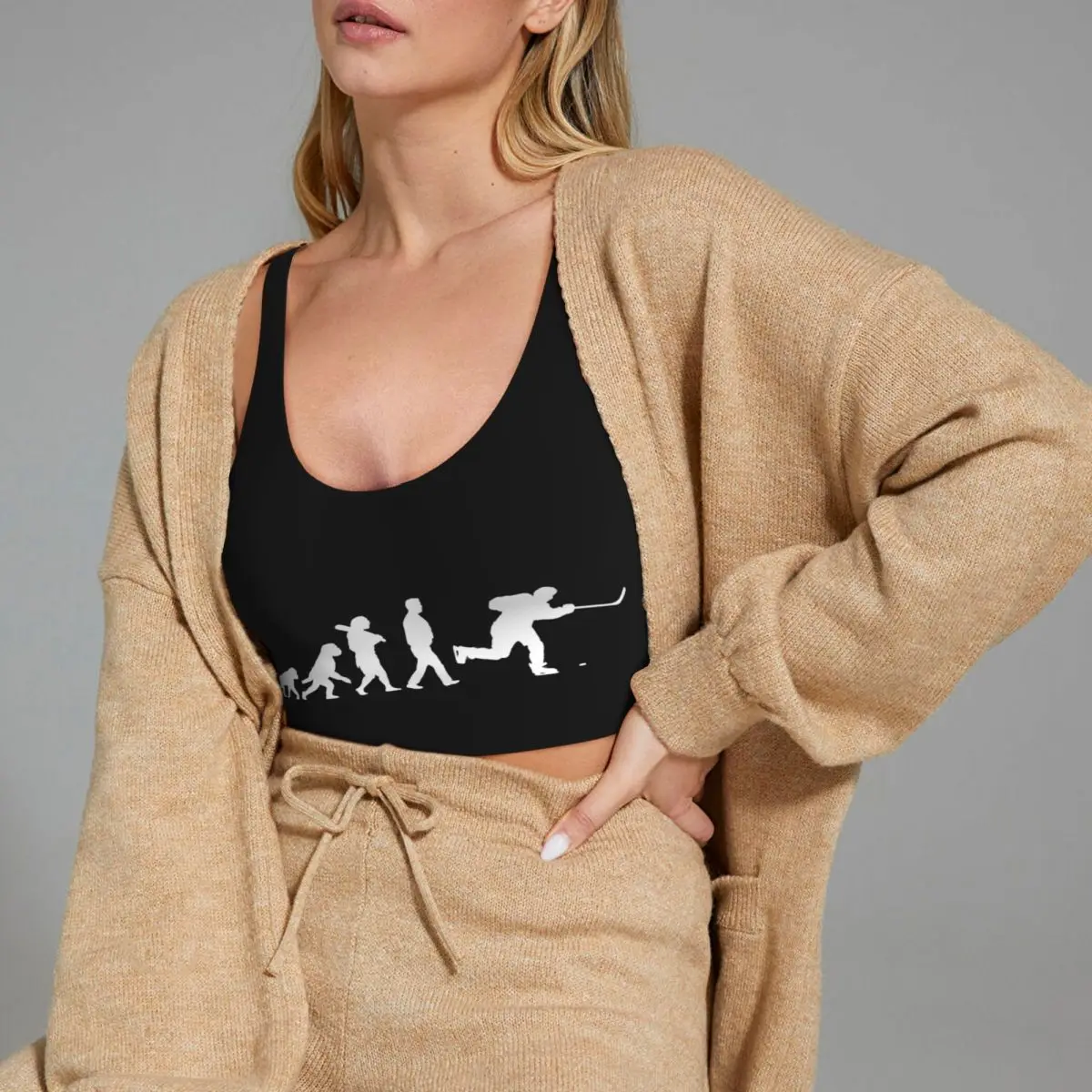 مخصص تطور الهوكي المرأة سترة رياضية الصدرية الصالة الرياضية تجريب عالية التأثير اليوغا المحاصيل تانك القمم