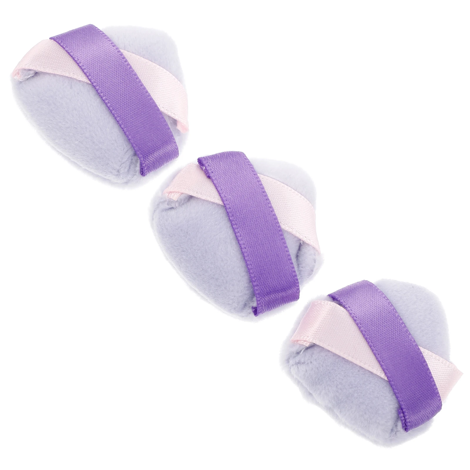 

3pcs Mini Powder Beauty Tools Fiber Crystal Cotton Makeup Sponge Easy Clean Portable Travel Size Setting Puff Triangle