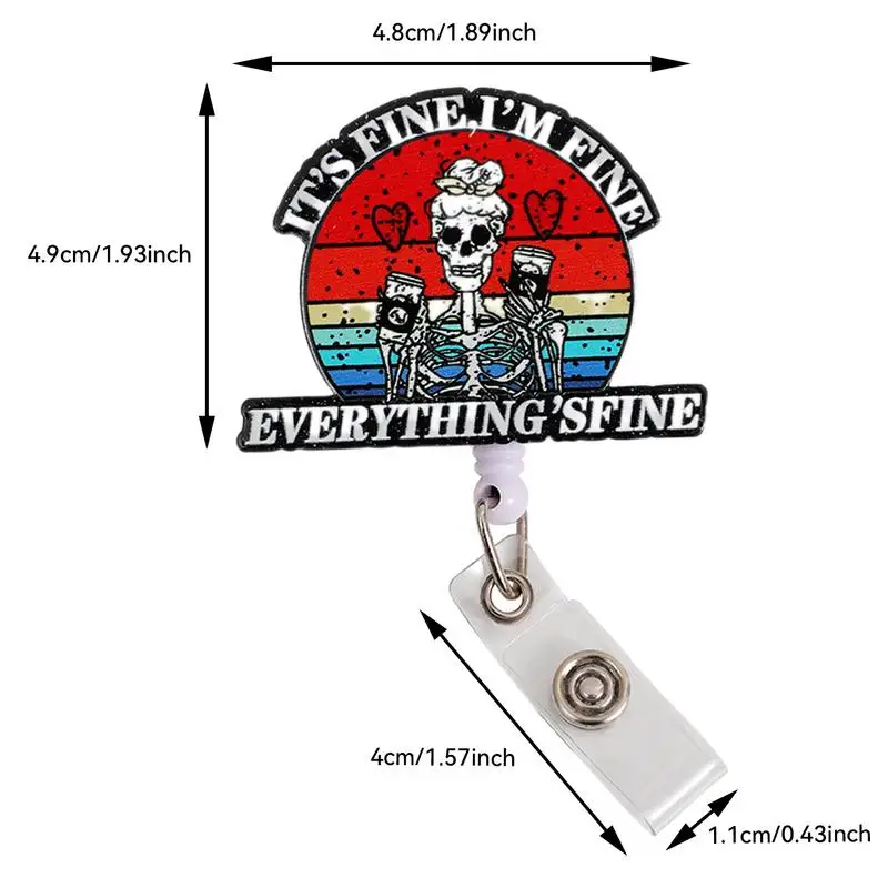 学生用の漫画の格納式ストラップクリップ、バッジリールクリップ、キー用クランプ、カラフルなリールクリップ、かわいい