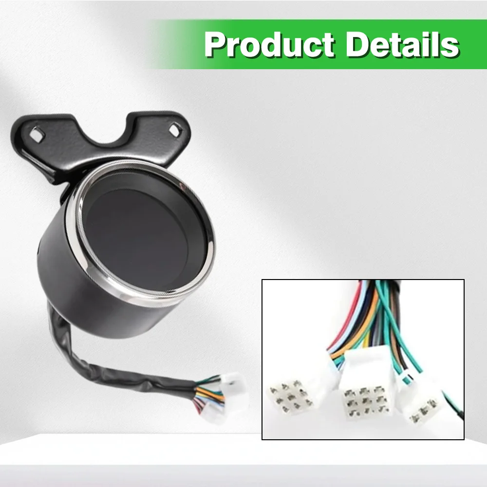 

Motorcycle Tachometer Meter LCD Display Speedometer Gauges Cluster Odometer Waterproof For most motorcycles 12 V DC