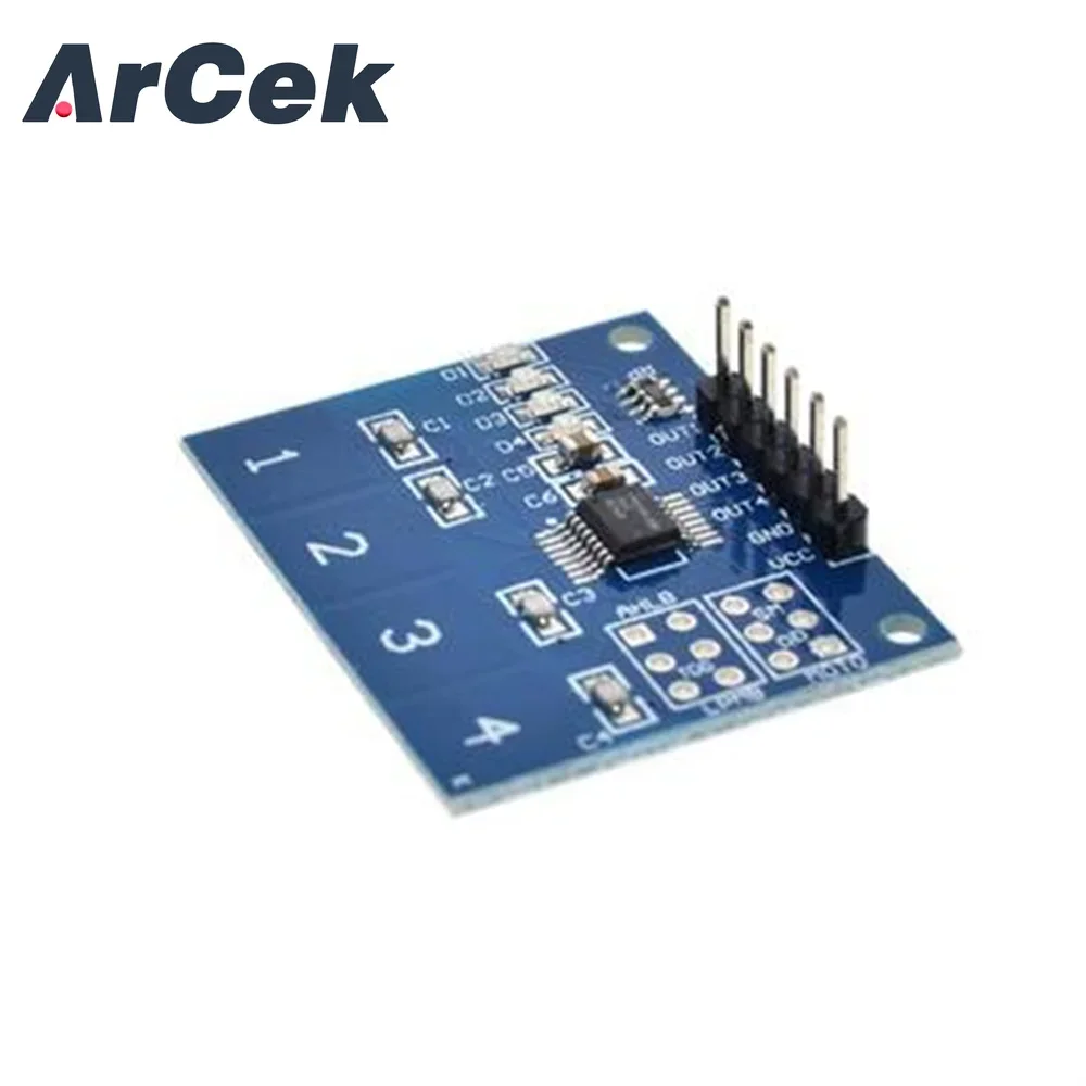 NEW 4 Channel Digital Touch Sensor Capacitive Switch Module Button For  TTP224
