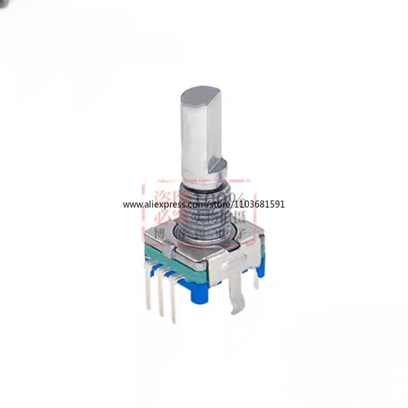 5PCS/LOT 20 Position 360 Degree Rotary Encoder EC11 w Push Button 5Pin Handle Long 15/20MM With A Built In Push Button Switch