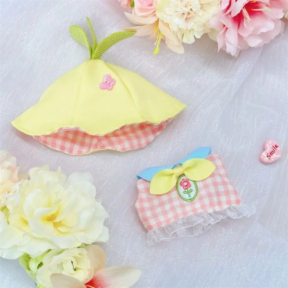 Mini Clothes For 10CM Cotton Rompers Soft Cotton Cartoon Design Outfit Cute Miniature Clothes Mini Clothes Collecting