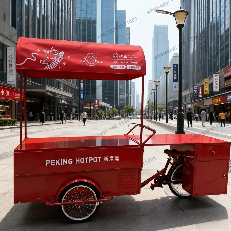 8Night market upside down donkey outdoor snack car can ride and sell mobile stalls bicycle stall tricycle