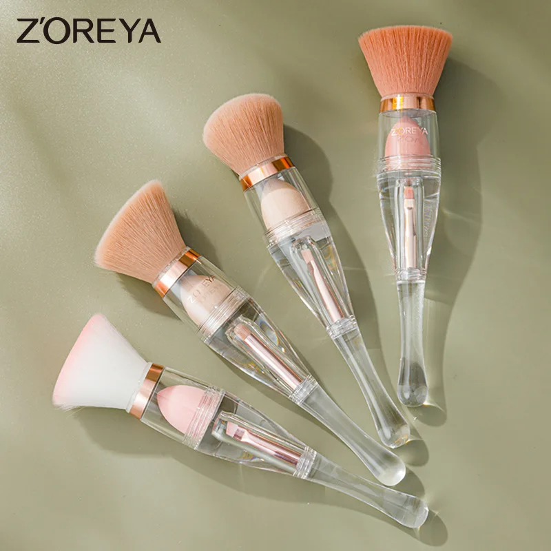 

Zoerya Four Makeup Powder Portable Multi-Function Beauty Tool Cangzhou Mini Three In One Foundation Make-Up Brush