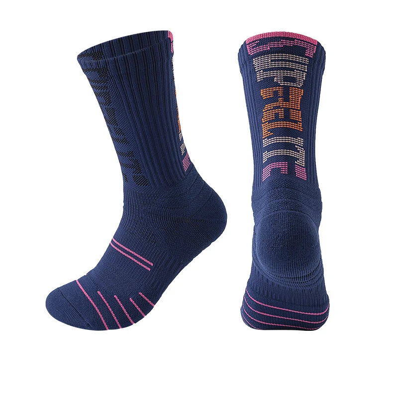 Professional Outdoor Letter Grade Sport Basketball Sock Elite Thicken Cushion Football Training Running Cycling Socks Men Women