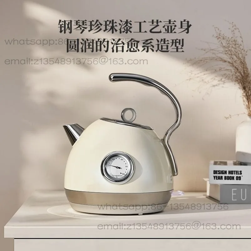 Retro kettle, constant temperature for home and office use, retro British pressure gauge electric kettle
